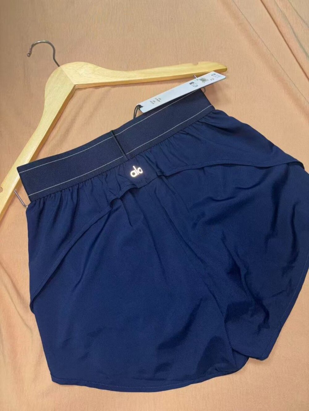 Navy Blue Alo Match Point Athletic Shorts A Minimalist Sophisticated Style Stapl - Picture 3 of 9